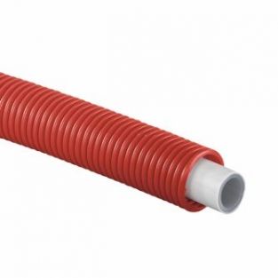 Uponor evalPEX leiding 20 x 2 MM in mantel Rood Rol 50 MTR 1042149